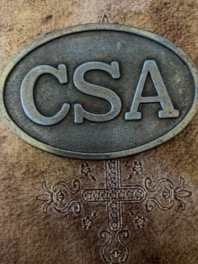 Discontinued Vtg Rebel Shop pewter CSA belt buckle